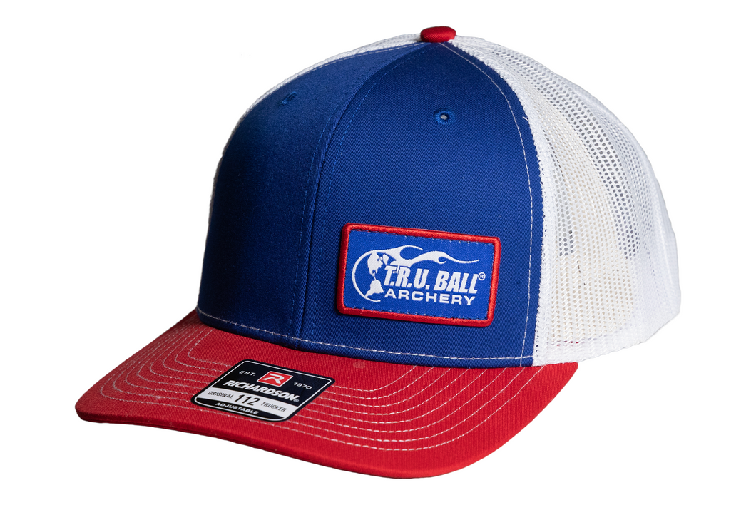 T.R.U. Ball® Flat Brim Hat - Red, White, & Blue