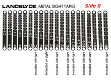 Load image into Gallery viewer, Landslyde Metal Sight Tapes - Side B
